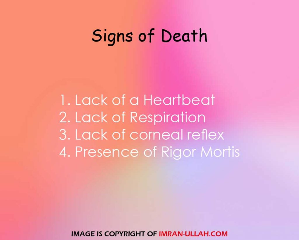 Signs of death